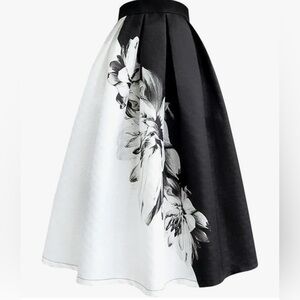 Shein beautiful plus size long skirt with floral designs size 2xl‎